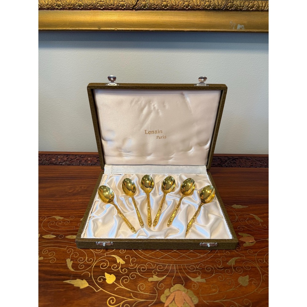 Vintage Lenain Paris Espresso‎ Spoons - Set of 6